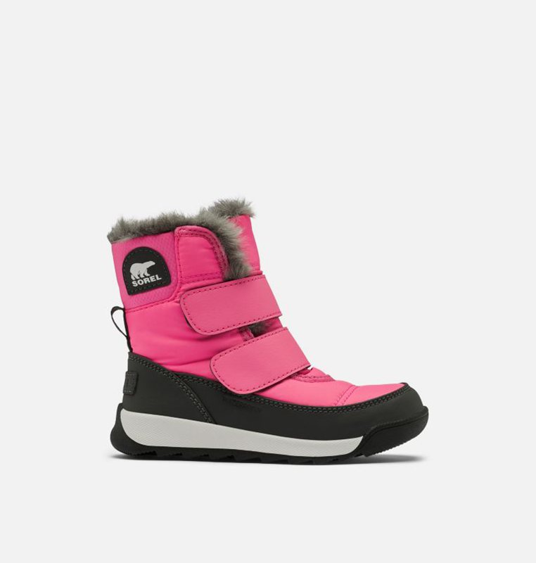 Kids Snow Boots Pink/Black - Sorel Toddler Whitney™ II Strap - 271-TBQJUE